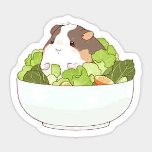 Guinea Pig Inside a Salad Bowl Sticker